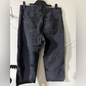 American Eagle Women’s Baggy Stovepipe Jeans, Washed Black, Sz 10 XSHORT